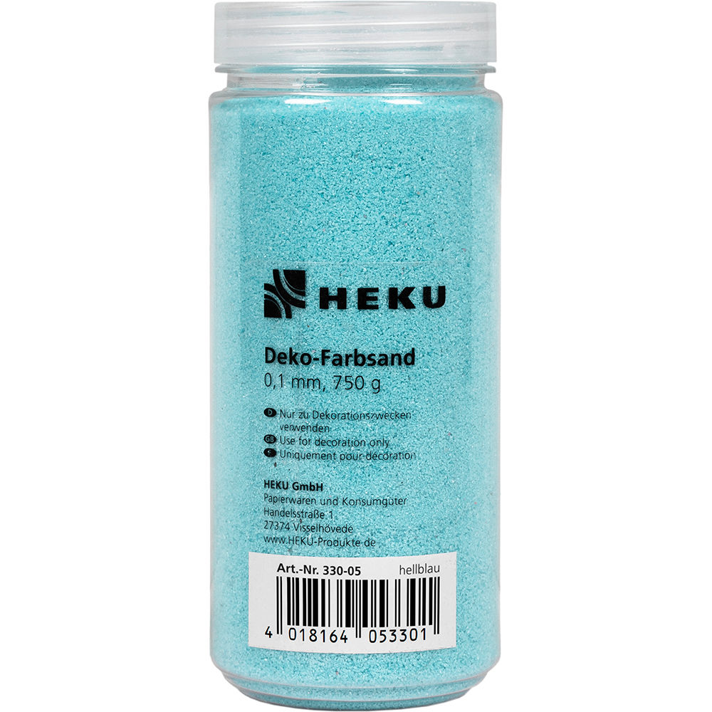 Deko-Farbsand 0,1mm, 750g, himmelblau Bild 2