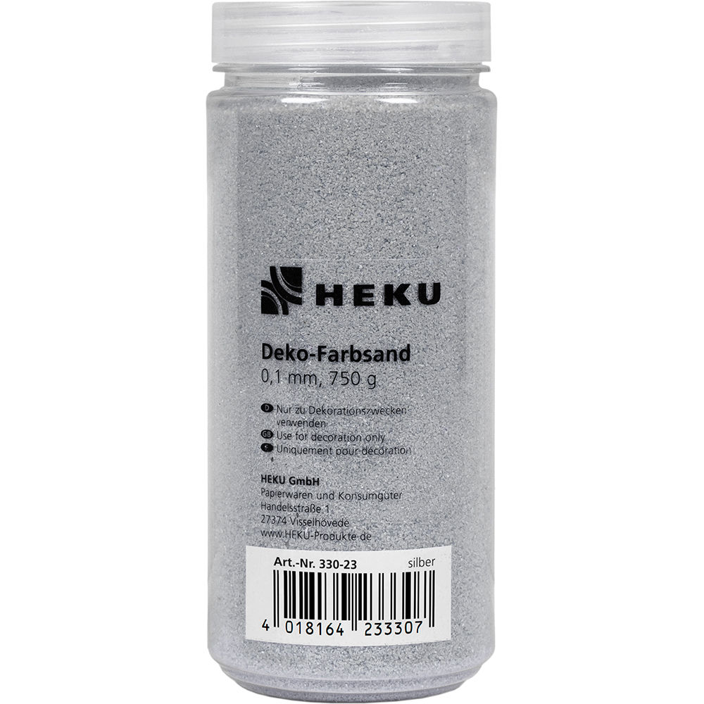 Deko-Farbsand 0,1mm, 750g, silber Bild 2