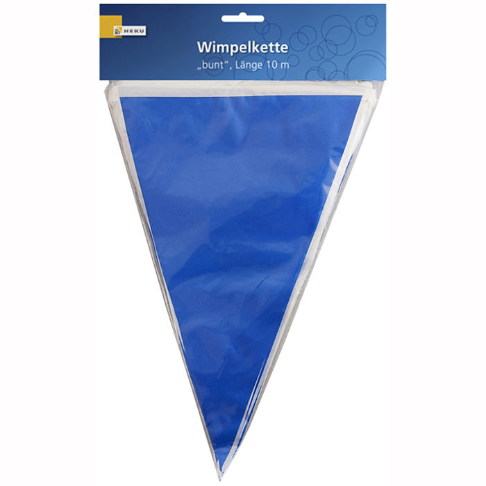 SALE Wimpelkette blau-wei aus Kunststoff, 10 m Bild 2