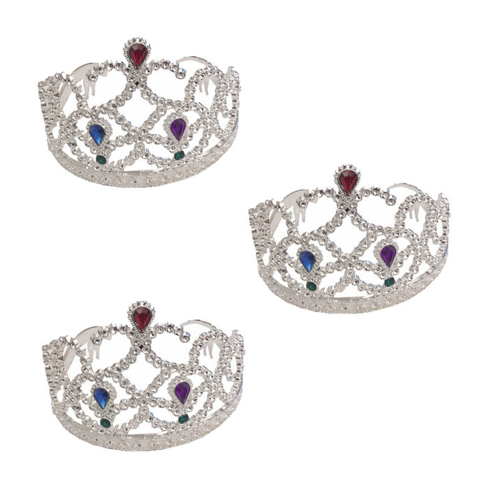 SALE SPARPACK! Diadem Prinzessin silber, 12 Stk.