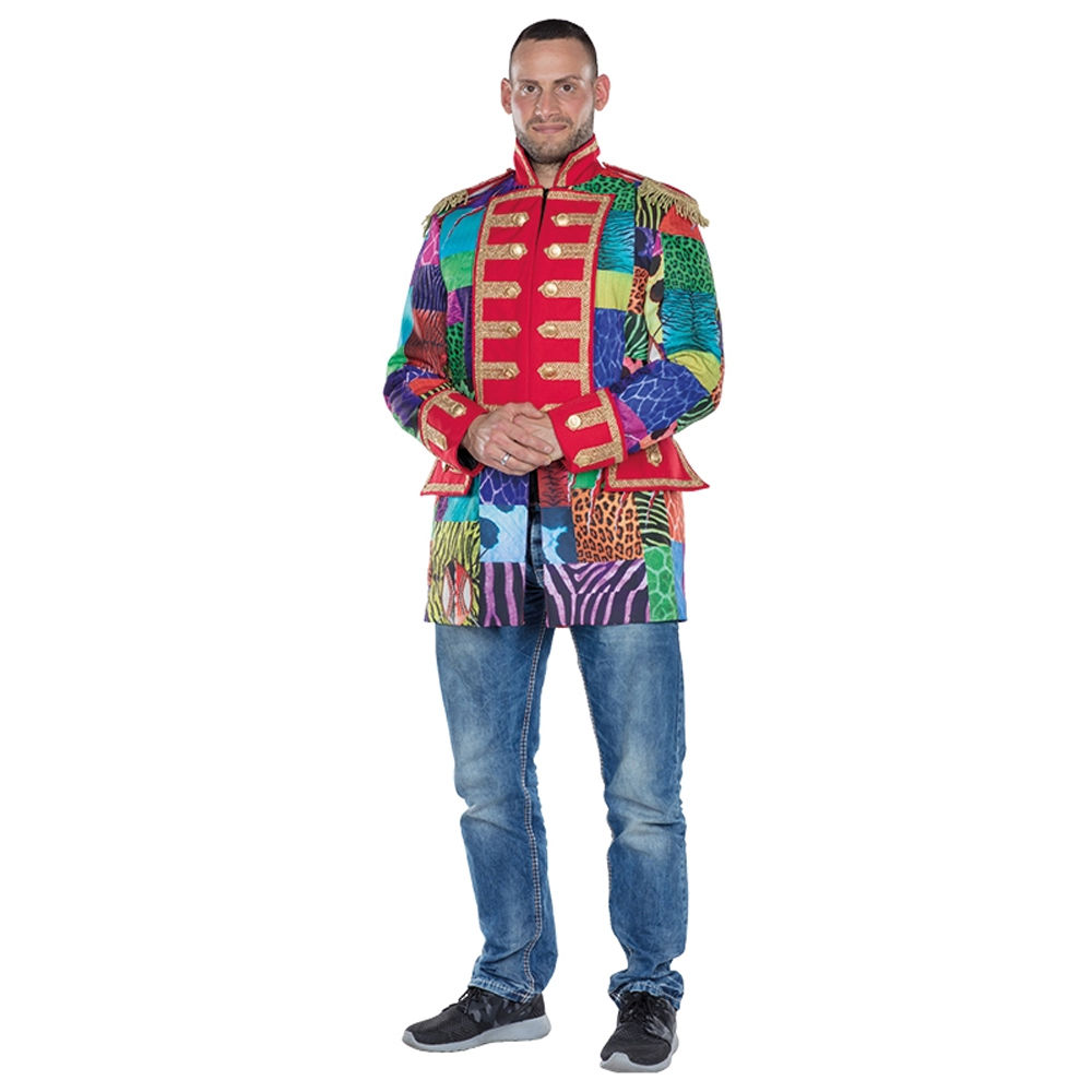SALE Herren-Kostüm Multi-Patch Jacke, Gr. 56-58