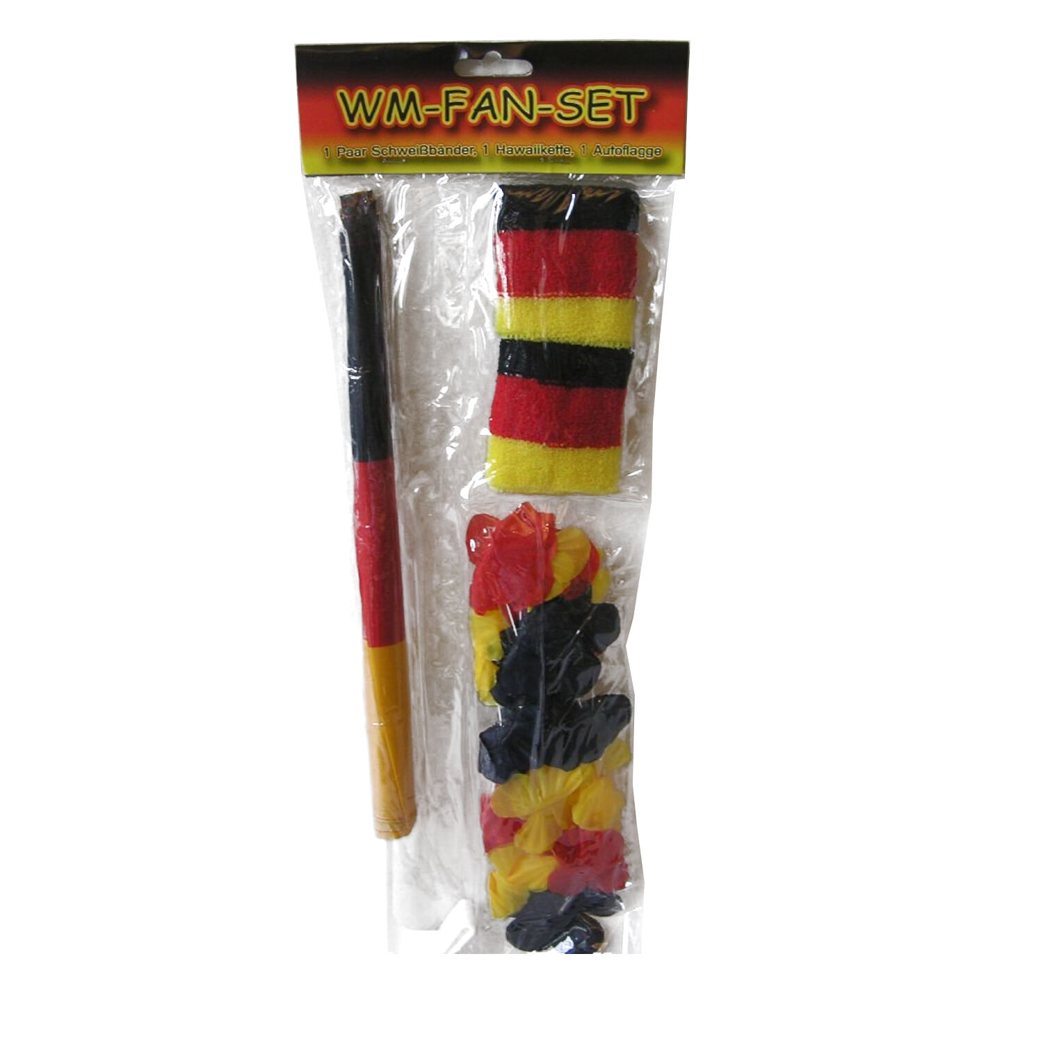 SALE Fuballset Deutschland, Autoflagge, Hawaiikette, Schweibnder