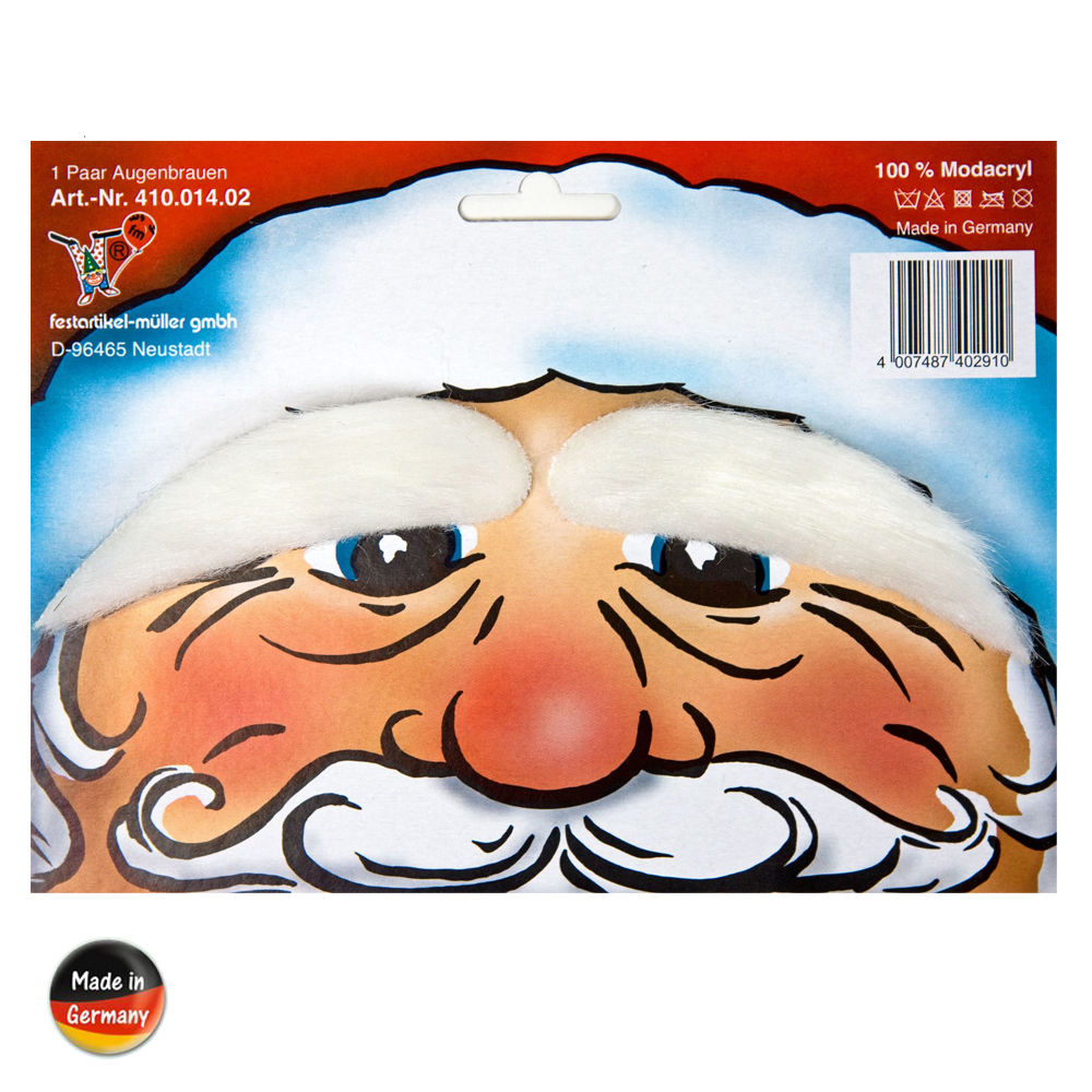 SALE Nikolaus-Augenbrauen, wei Bild 2
