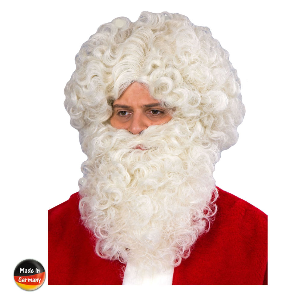 Perücke Herren Nikolaus Weihnachtsmann, Standard, flachsblond - mit Haarnetz Bild 2