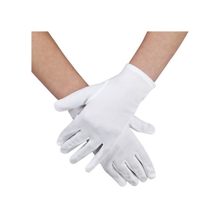 SALE Handschuhe Herrengröße, Baumwolle, weiß
