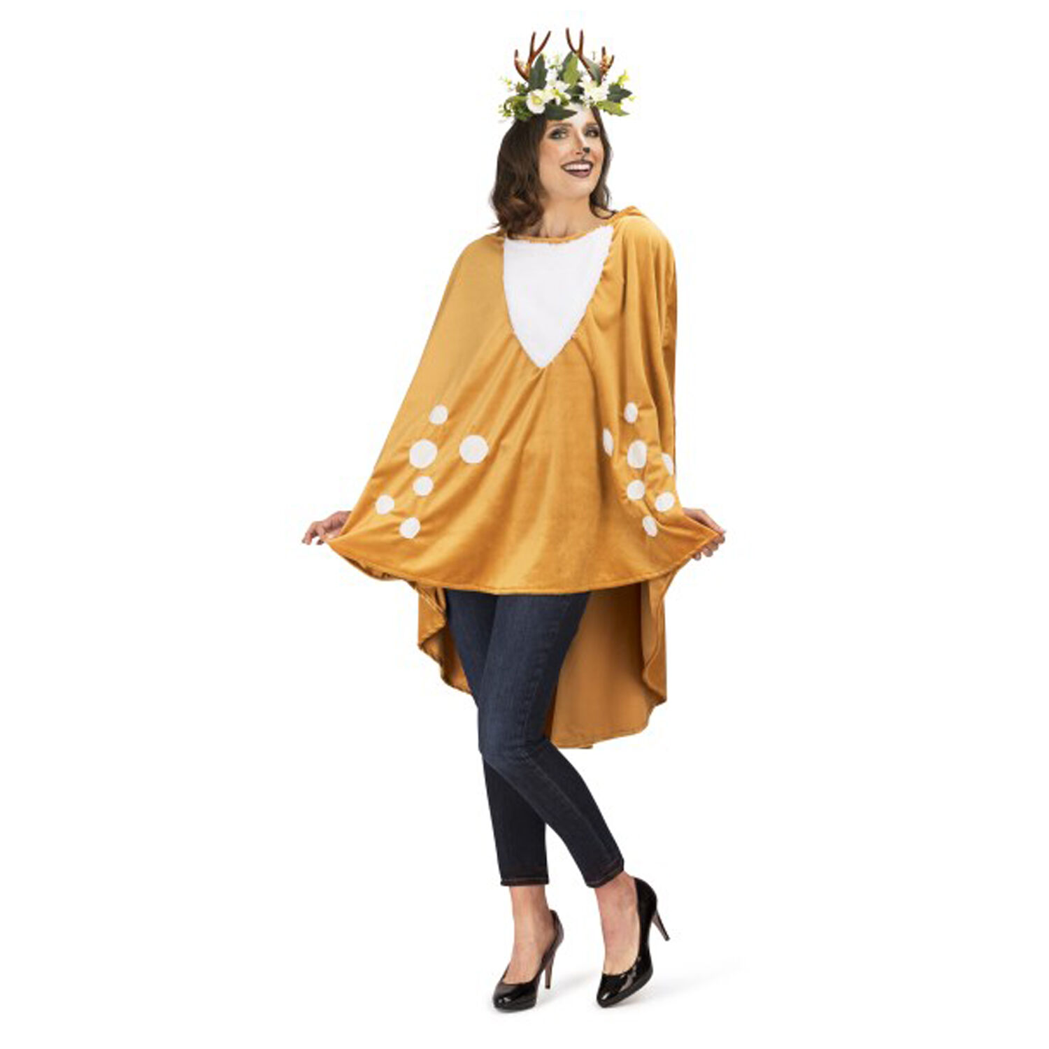 NEU Damen-Kostm Poncho Reh, Einheitsgre Bild 2