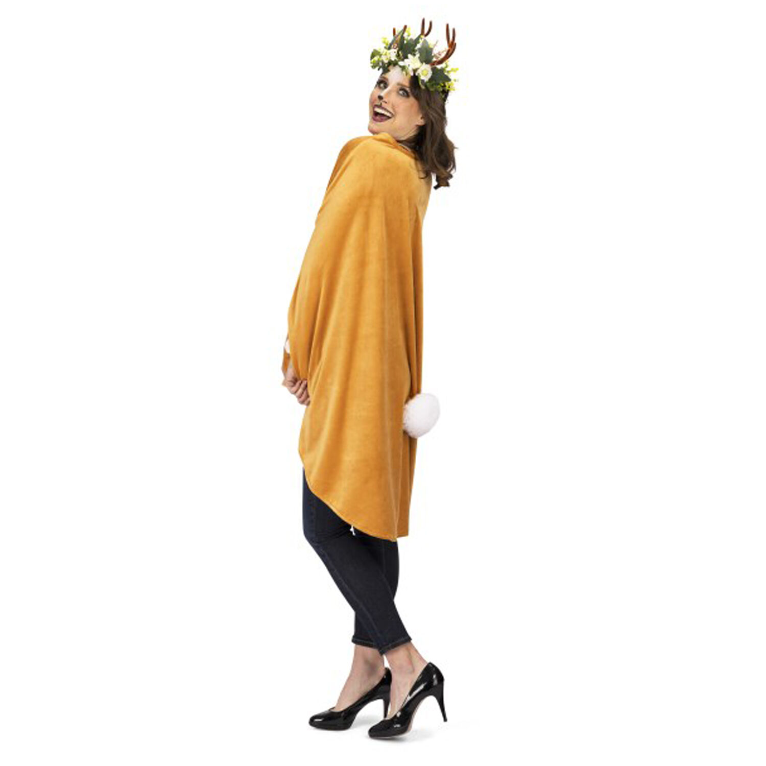 NEU Damen-Kostm Poncho Reh, Einheitsgre Bild 3