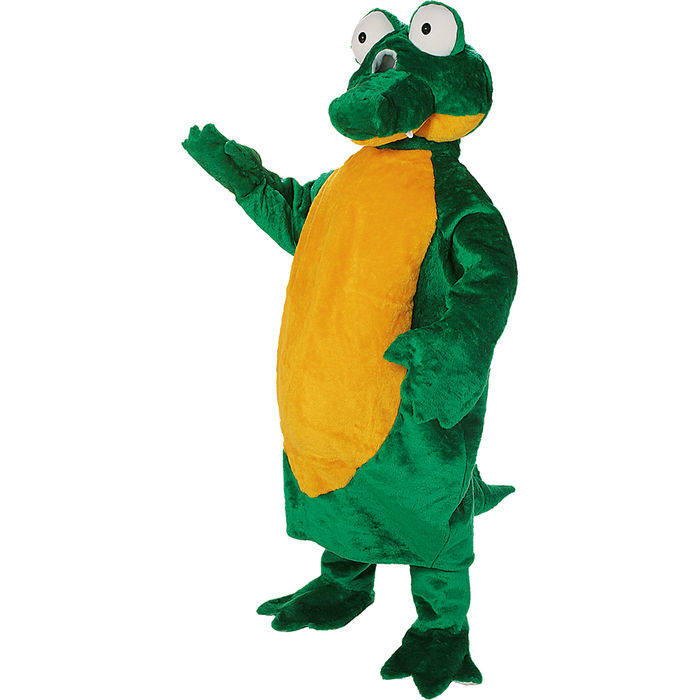 Maskottchen-Kostüm Krokodil, Einheitsgröße