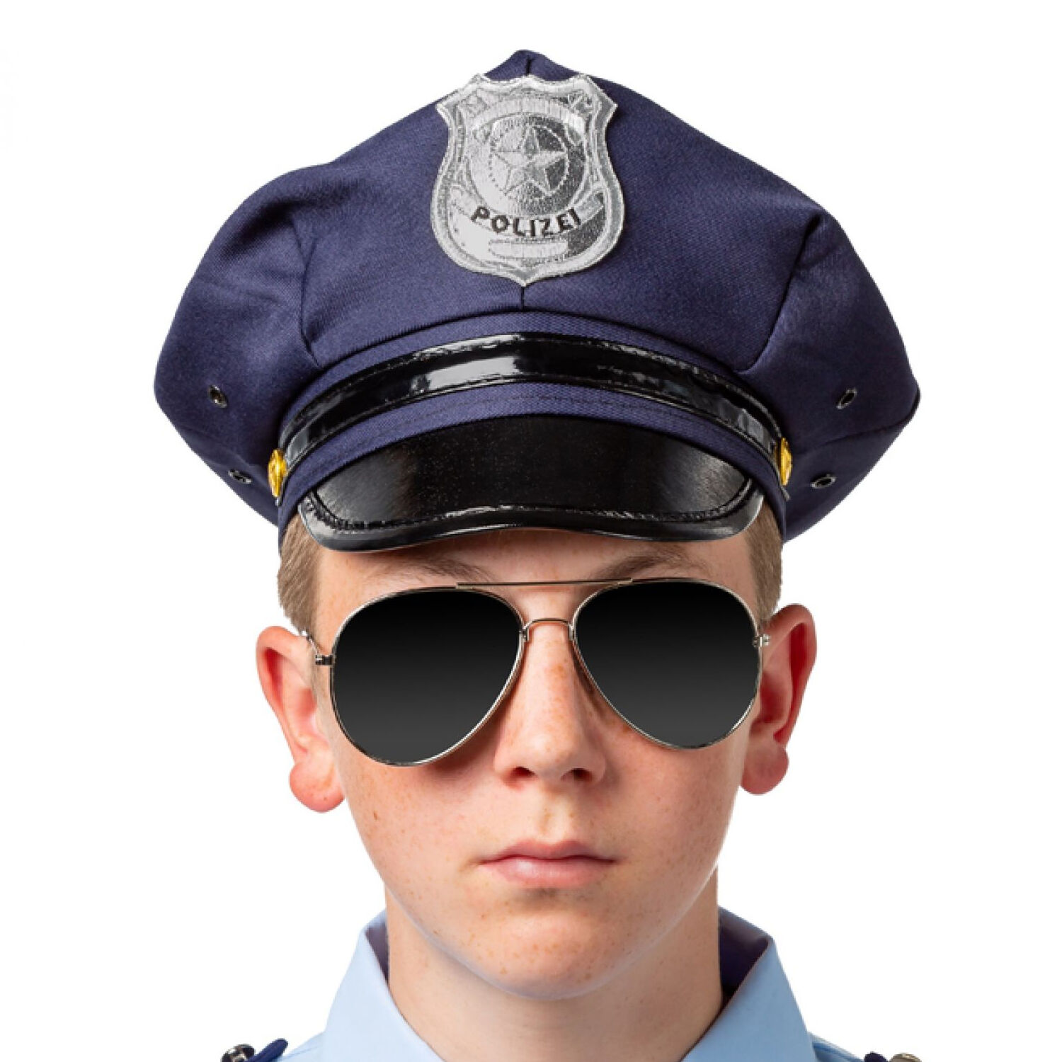 Hut Kinder-Polizeimütze, blau, KW 56