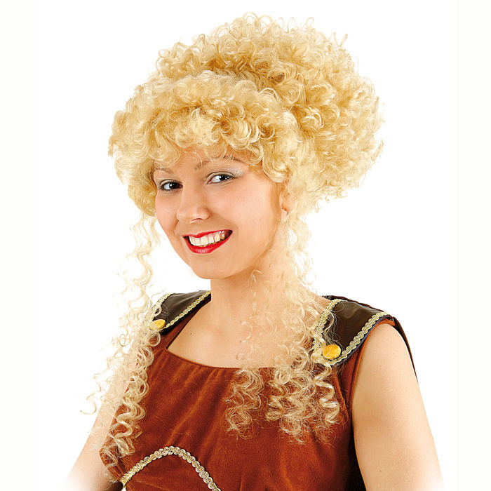 SALE Percke Griechin, Hochsteckfrisur, blond