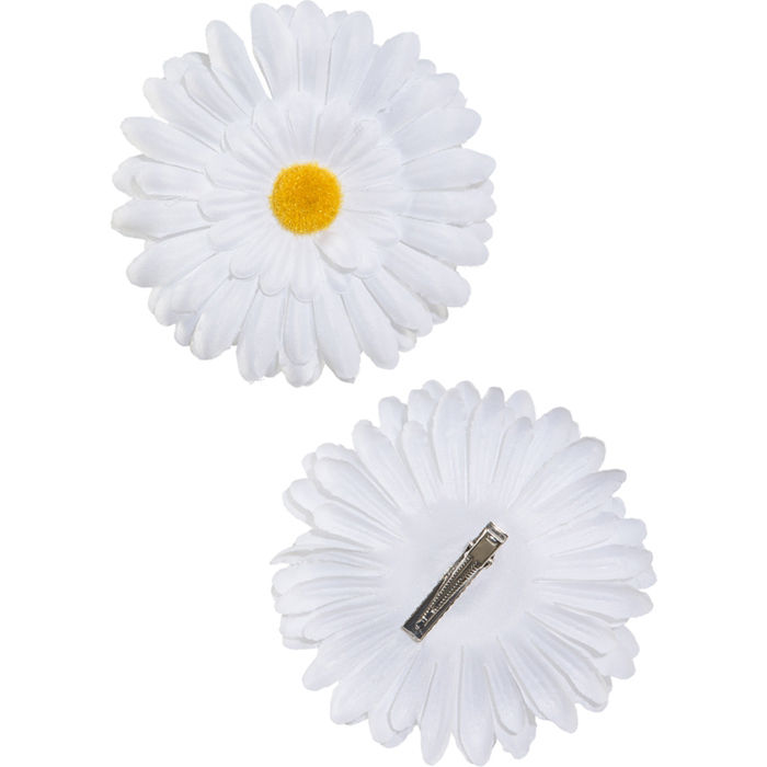 Margeriten-Blüten mit Clip, ca. Ø 12 cm, 2 Stk Bild 2