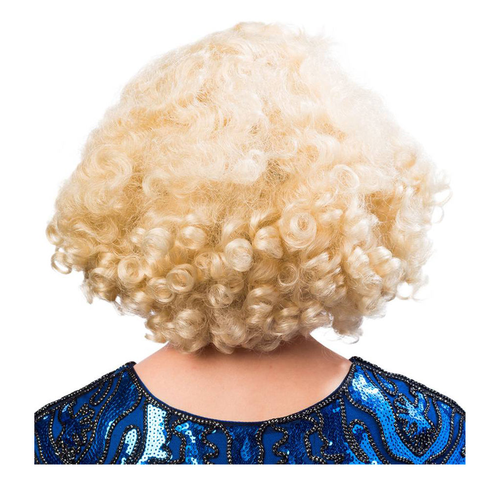 Percke Damen Kurzhaar Bob Pagenkopf mit Locken, Charlston 20er, Flirty Flapper, blond - mit Haarnetz Bild 3