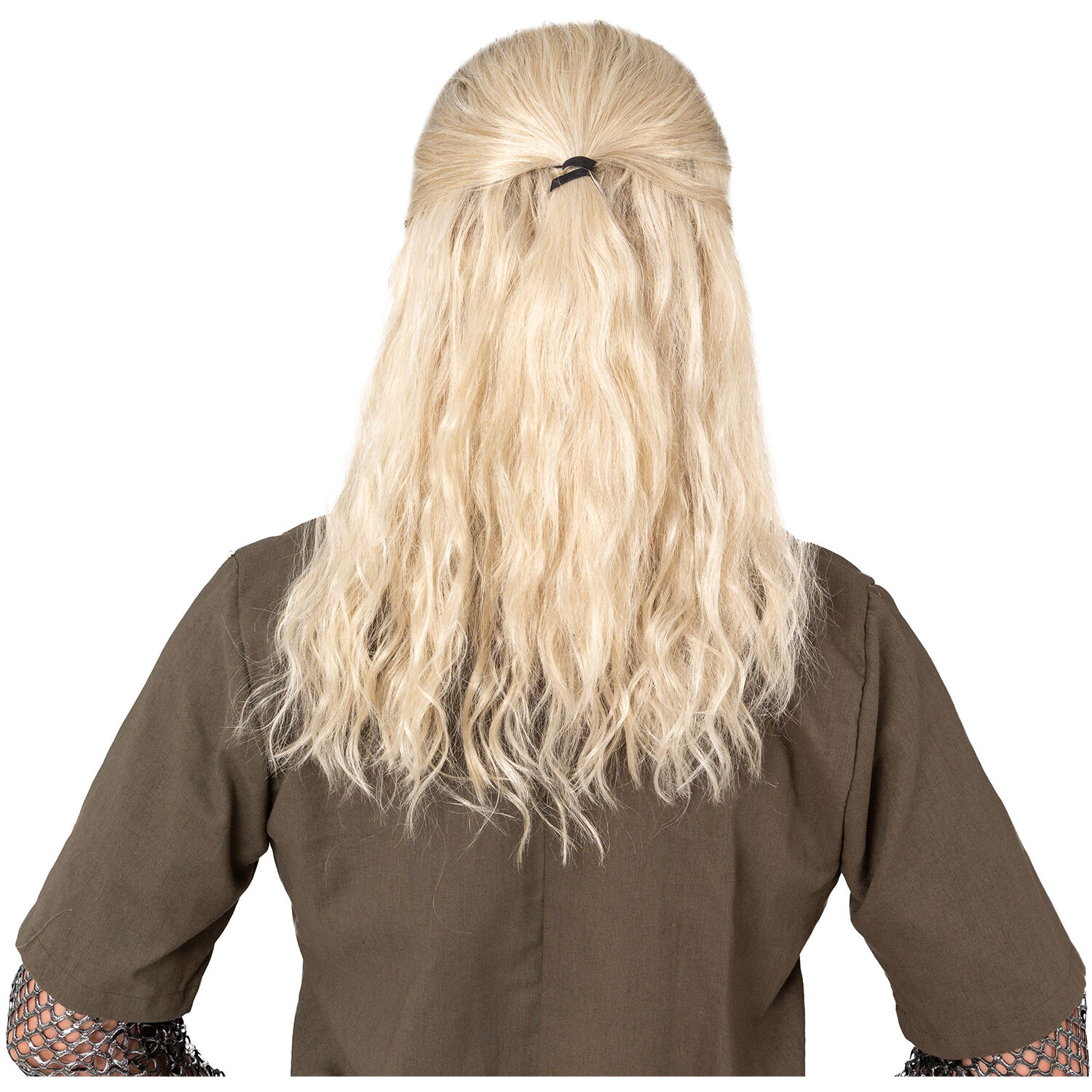 NEU Herren-Percke Krieger, lang mit Strhnen, blond meliert, grenverstellbar, mit Haarnetz Bild 3