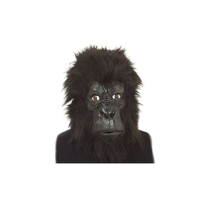Maske Gorilla mit Plüschhaar