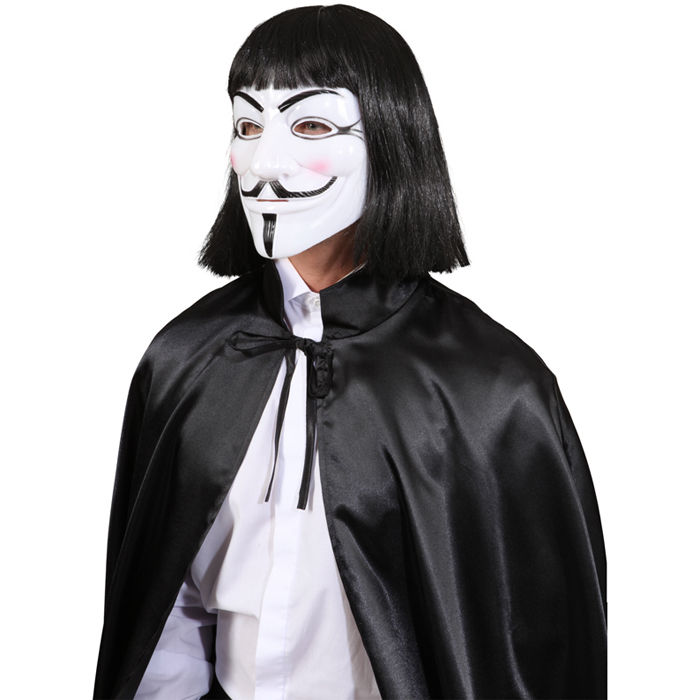 Maske Anonymous, weiß Bild 2