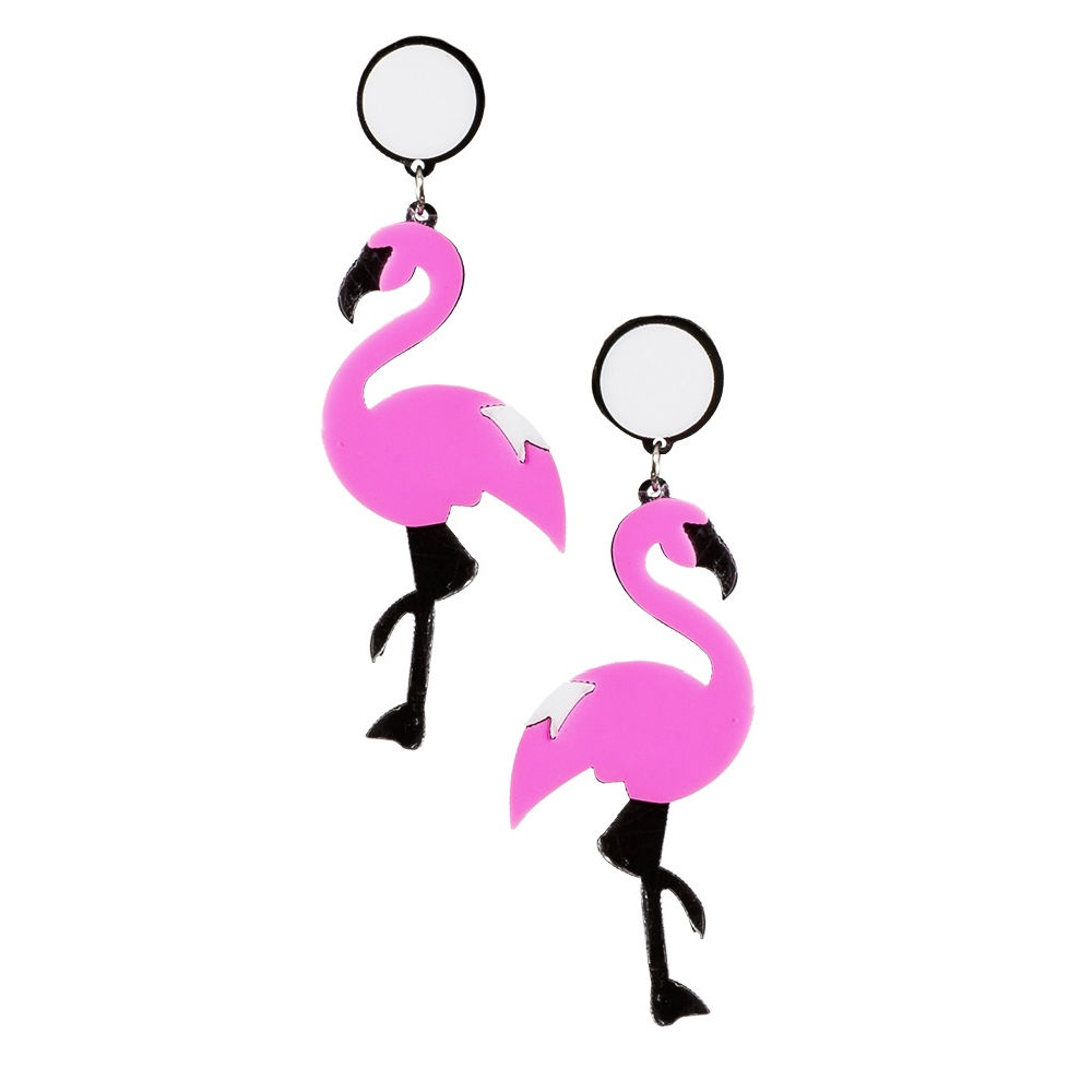 Ohrringe Flamingo, 2 Stück