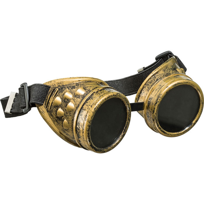 Brille Steampunk, bronzefarben, 1 Stk.