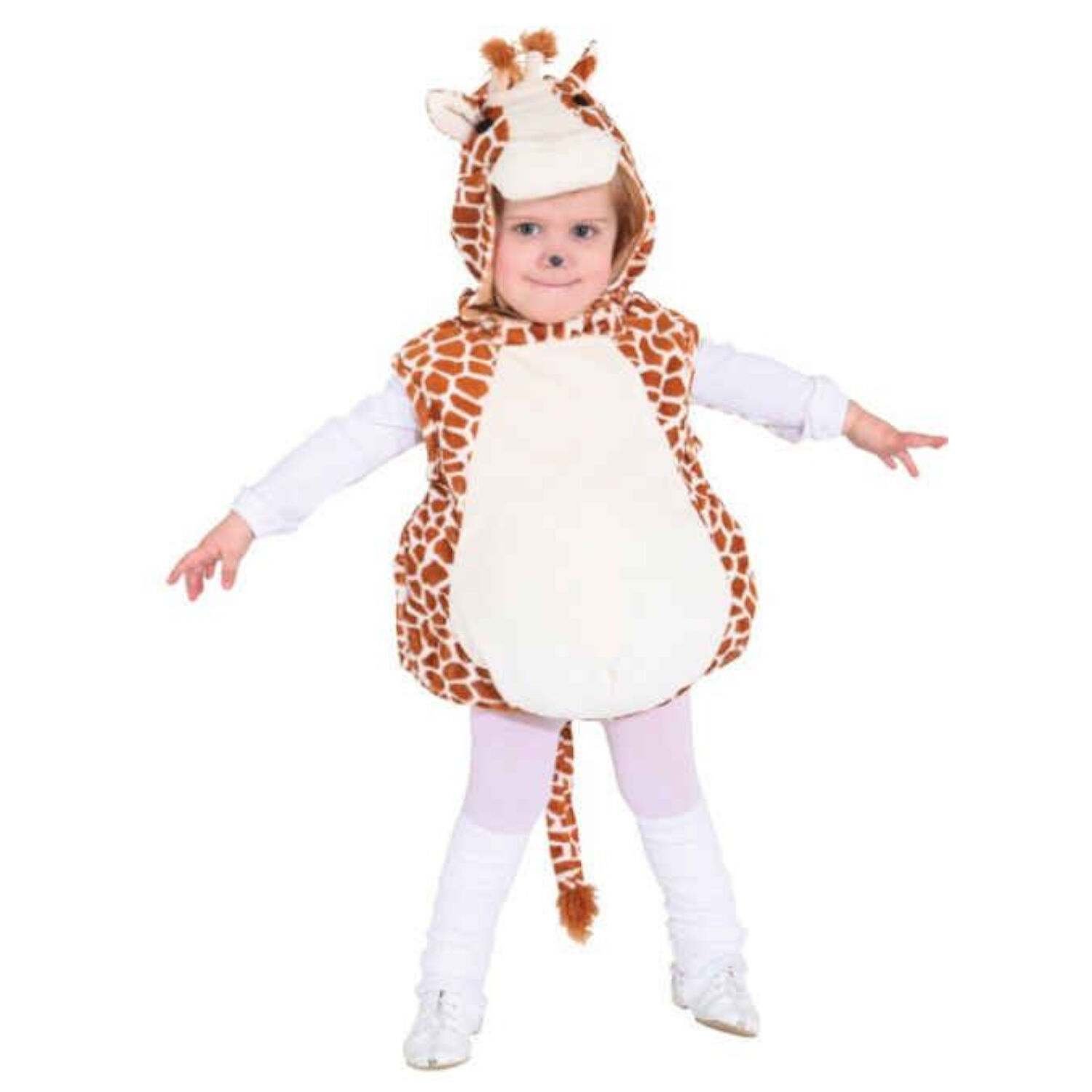 Kinder-Kost�m Giraffe, Weste mit Kapuze, Einheitsgr��e 104 Bild 2
