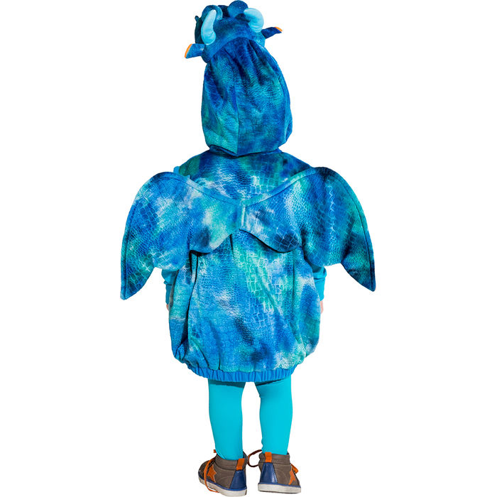 Kinder-Kostüm blauer Drache, Einheitsgröße Bild 2