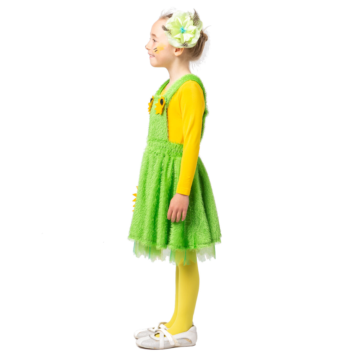 Kinder-Kostm Kleid Grne Wiese, grn, Gr. 104-116 Bild 2