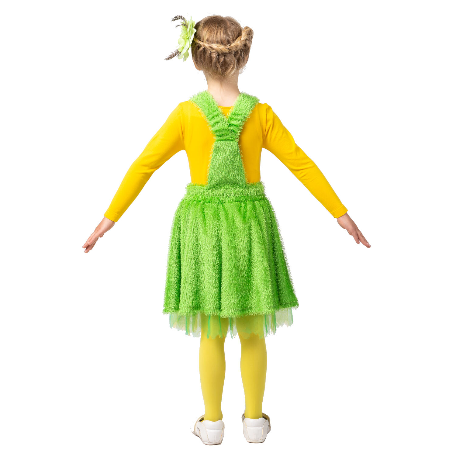 Kinder-Kostm Kleid Grne Wiese, grn, Gr. 104-116 Bild 3