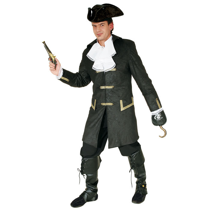 SALE Herren-Kostüm Jacke Captain Jack, Gr. 54-56