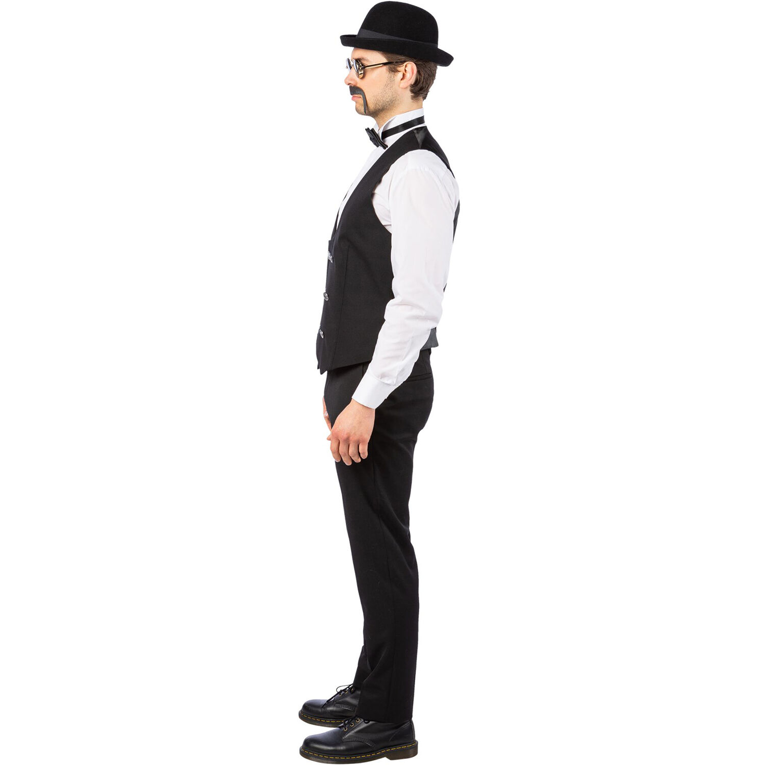 Herren-Kost�m Schwarze Weste Deluxe, Gr. 48-50 Bild 3