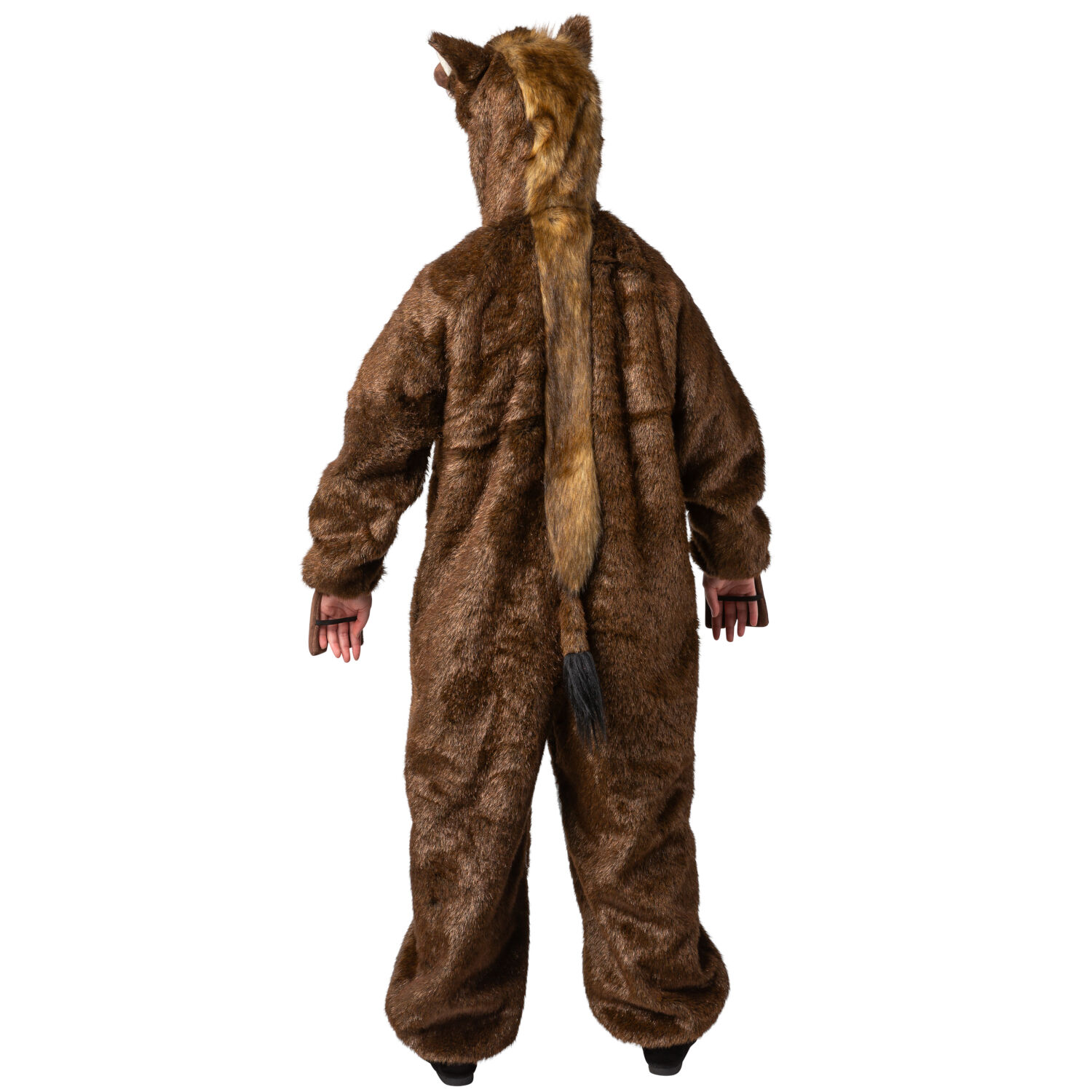 Damen-Kost�m Wildschwein Overall mit Kapuze, Gr. 165-175 cm Bild 3