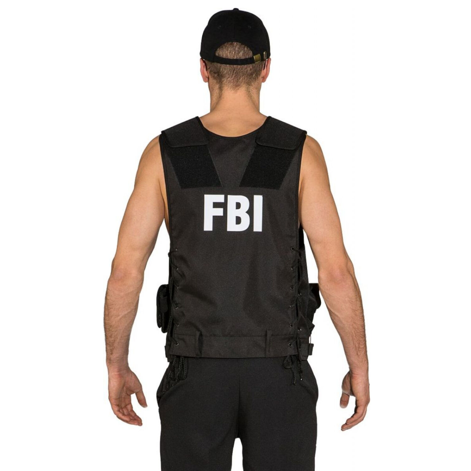 Kostm FBI Weste, schwarz, Einheitsgre Bild 3