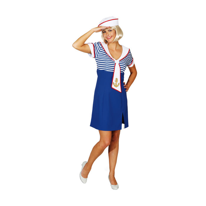 SALE Damen-Kostüm Matrosenkleid Ahoi, Gr. 38