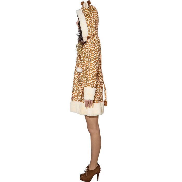 Damen-Kleid Giraffe mit Kapuze, Gr. 34-36 Bild 2