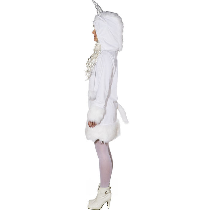 Damen-Kleid Einhorn mit Kapuze, Gr. 42-44 Bild 2