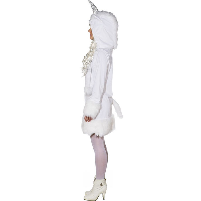 Damen-Kleid Einhorn mit Kapuze, Gr. 34-36 Bild 2