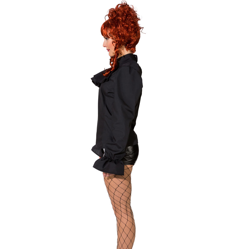 SALE Damen-Bluse mit Jabot, schwarz, Gr. 44 Bild 2