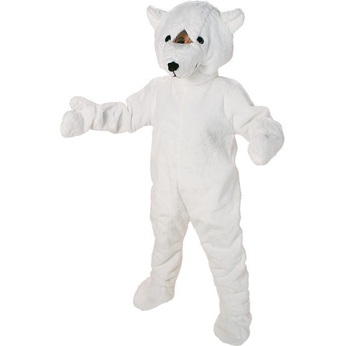 Maskottchen-Kostüm Eisbär, Einheitsgröße
