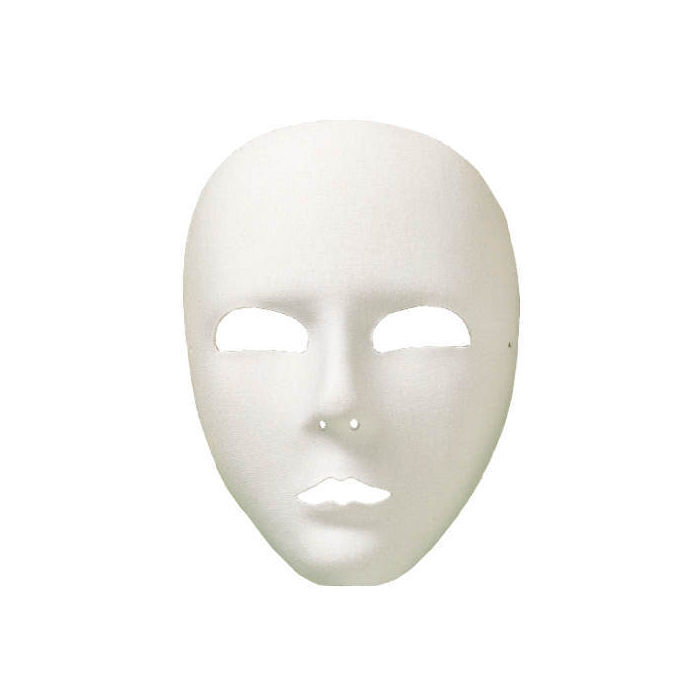 SALE Qualitäts-Maske volles Gesicht Textil, weiß