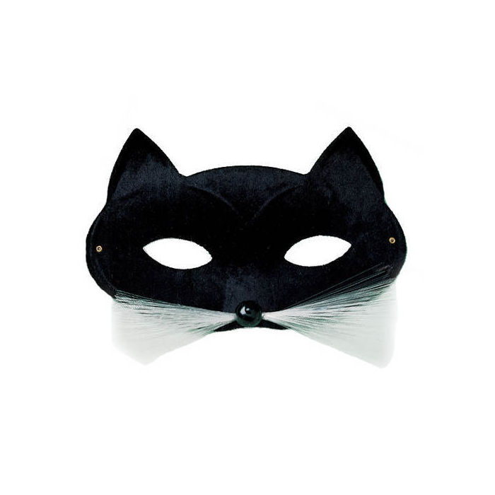 SALE Qualitäts-Maske Katze, schwarz