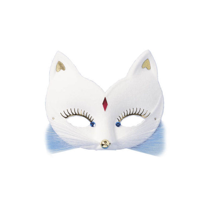 SALE Qualitäts-Maske Katze Pussycat, weiß