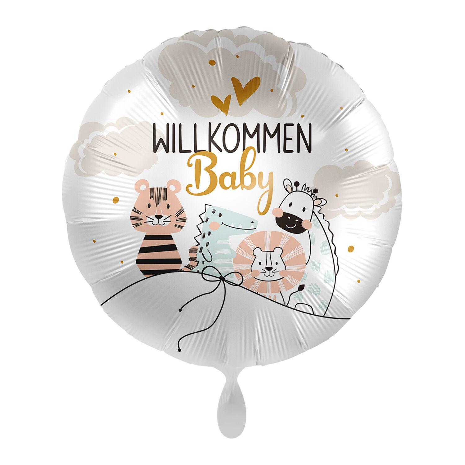 NEU Folienballon - Willkommen Baby - ca. 45cm Durchmesser