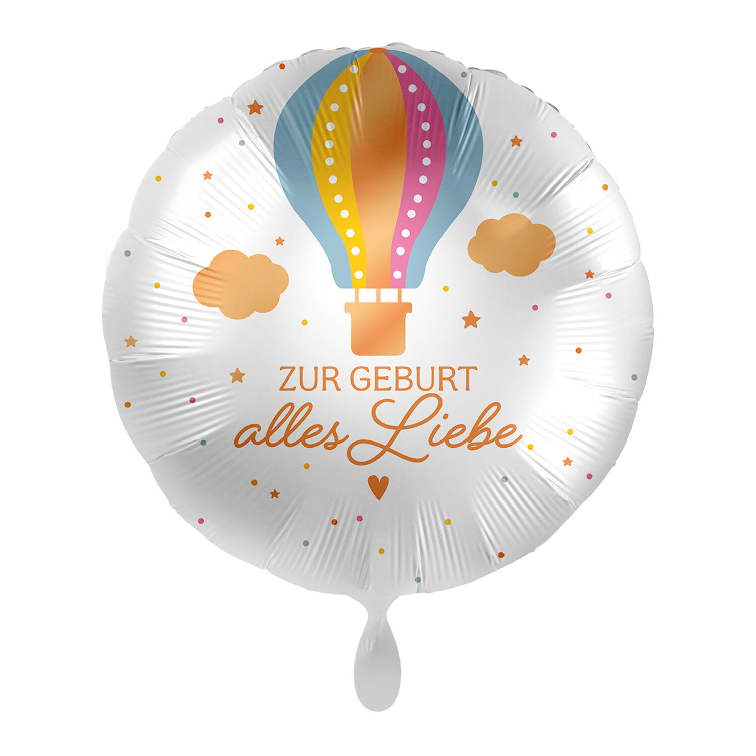 NEU Folienballon - Zur Geburt alles Liebe - ca. 45cm Durchmesser