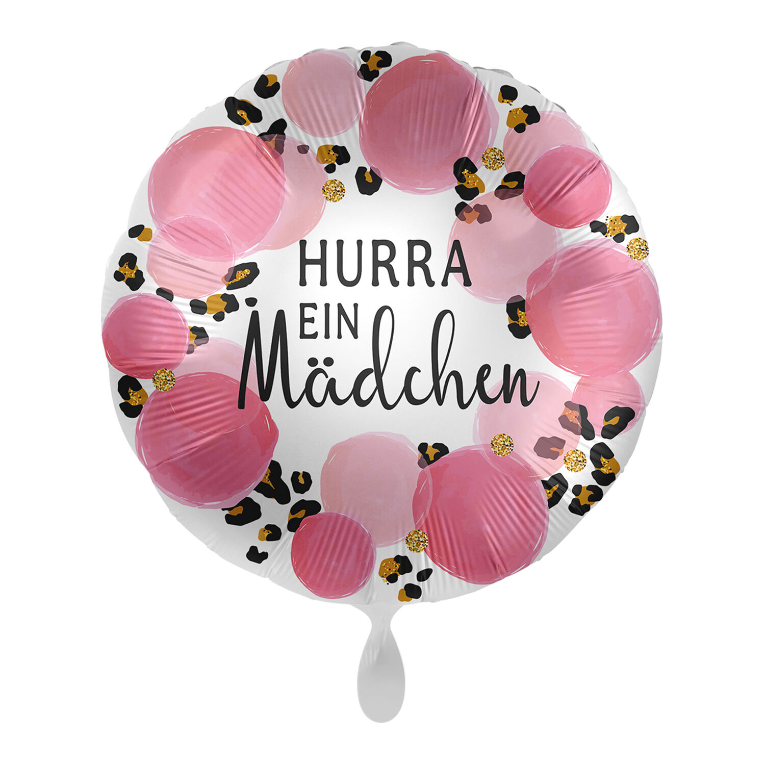 NEU Folienballon - Hurra ein Mdchen - ca. 45cm Durchmesser