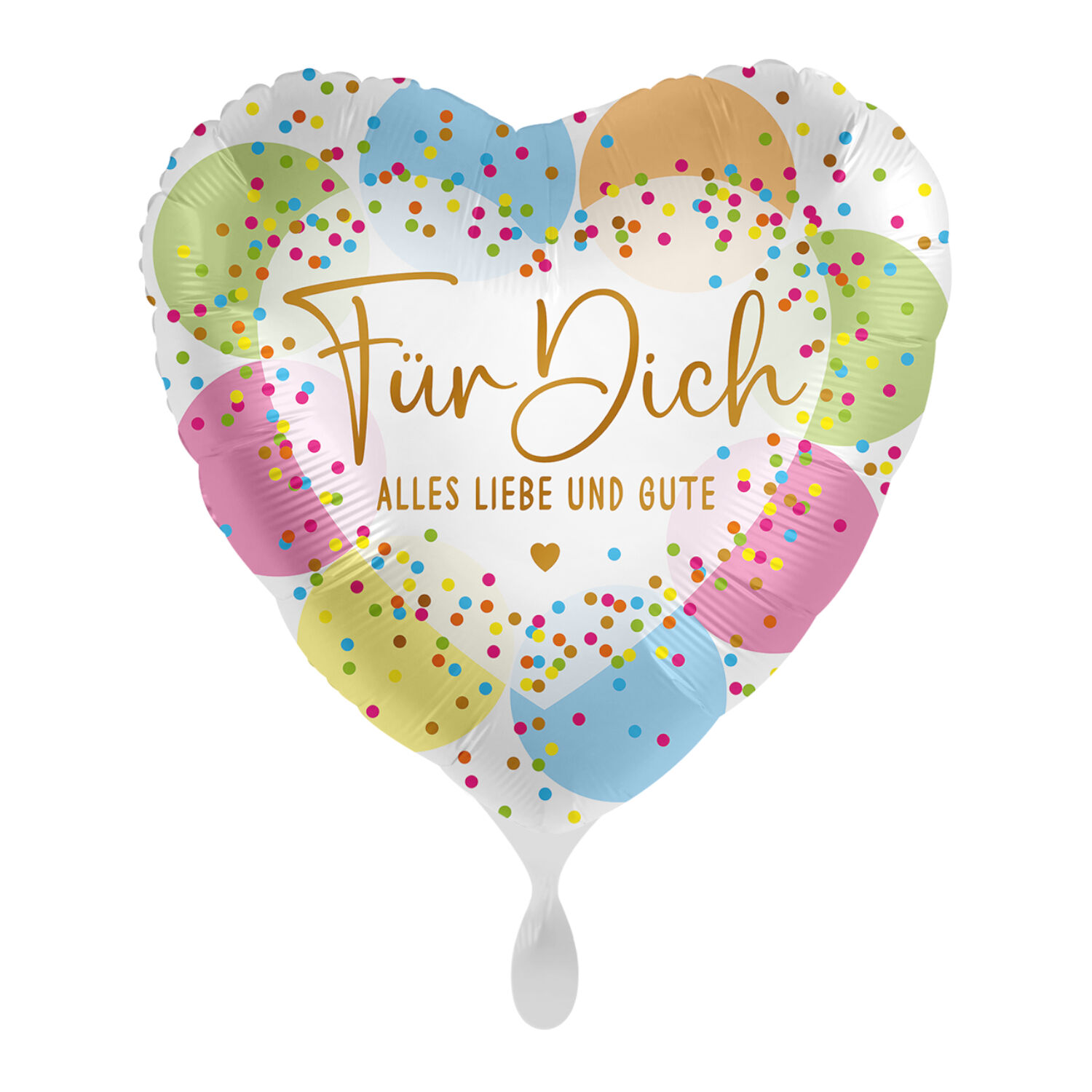 NEU Folienballon - F�r Dich, Alles Liebe und Gute - ca. 45cm Durchmesser