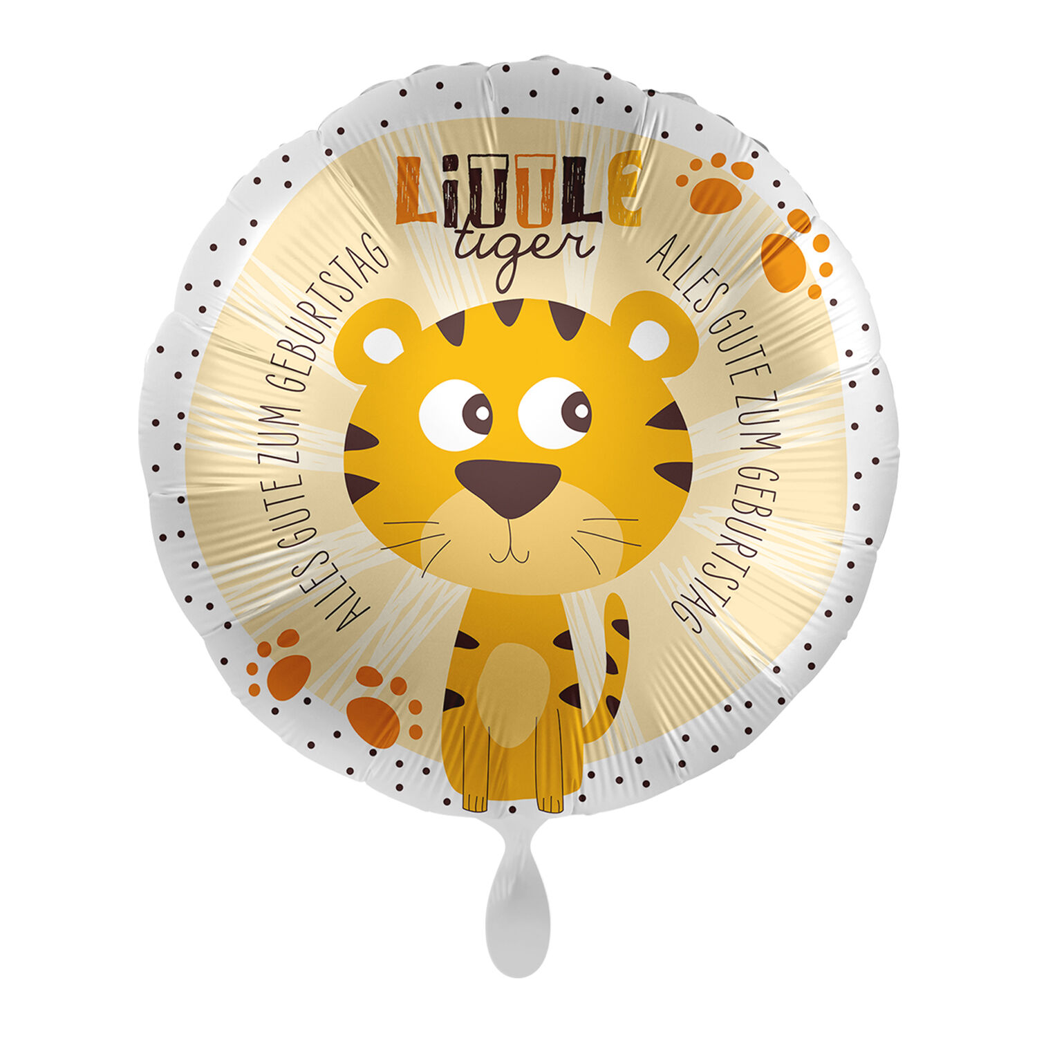 NEU Folienballon Tiger - Alles Gute zum Geburtstag - ca. 45cm Durchmesser