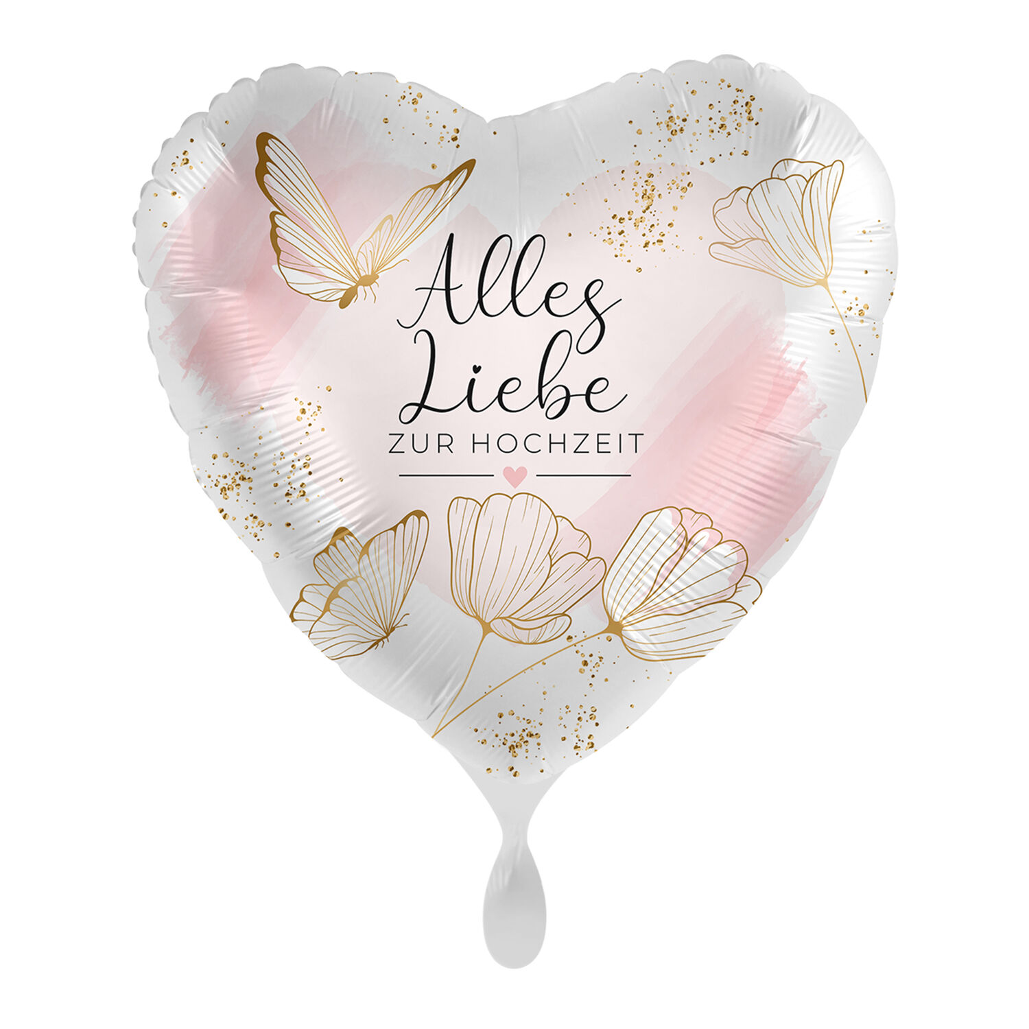 NEU Folienballon - Alles Liebe zur Hochzeit - ca. 45cm Durchmesser