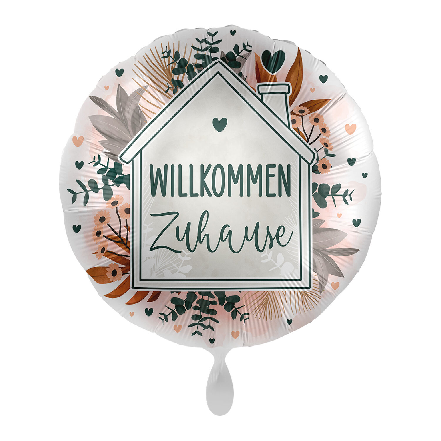 NEU Folienballon - Willkommen Zuhause - ca. 45cm Durchmesser