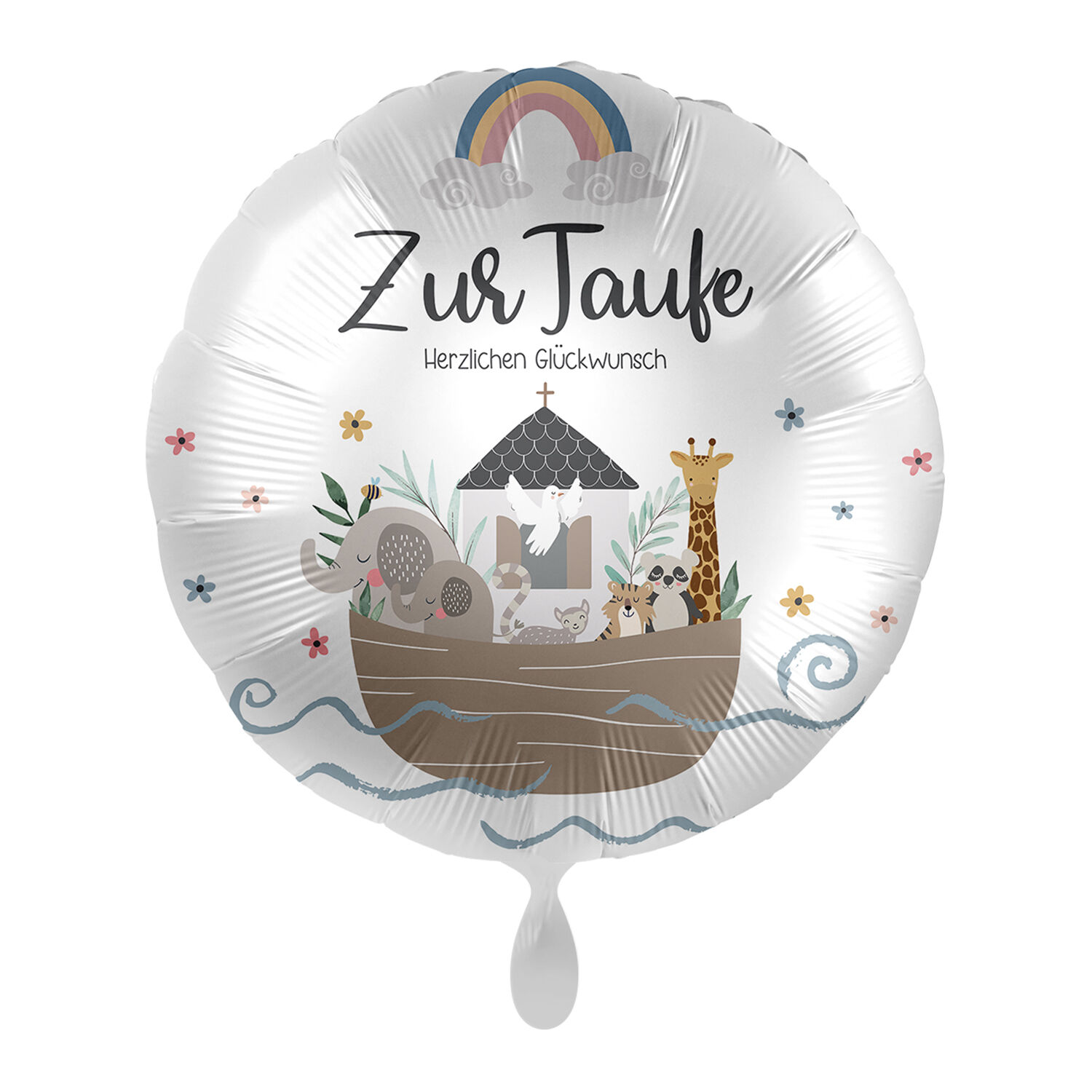 NEU Folienballon - Zur Taufe Herzlichen Glckwunsch - ca. 45cm Durchmesser