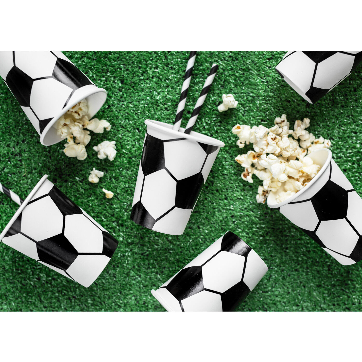 Pappbecher Fu�ball - 260 ml, 6 St�ck Bild 2