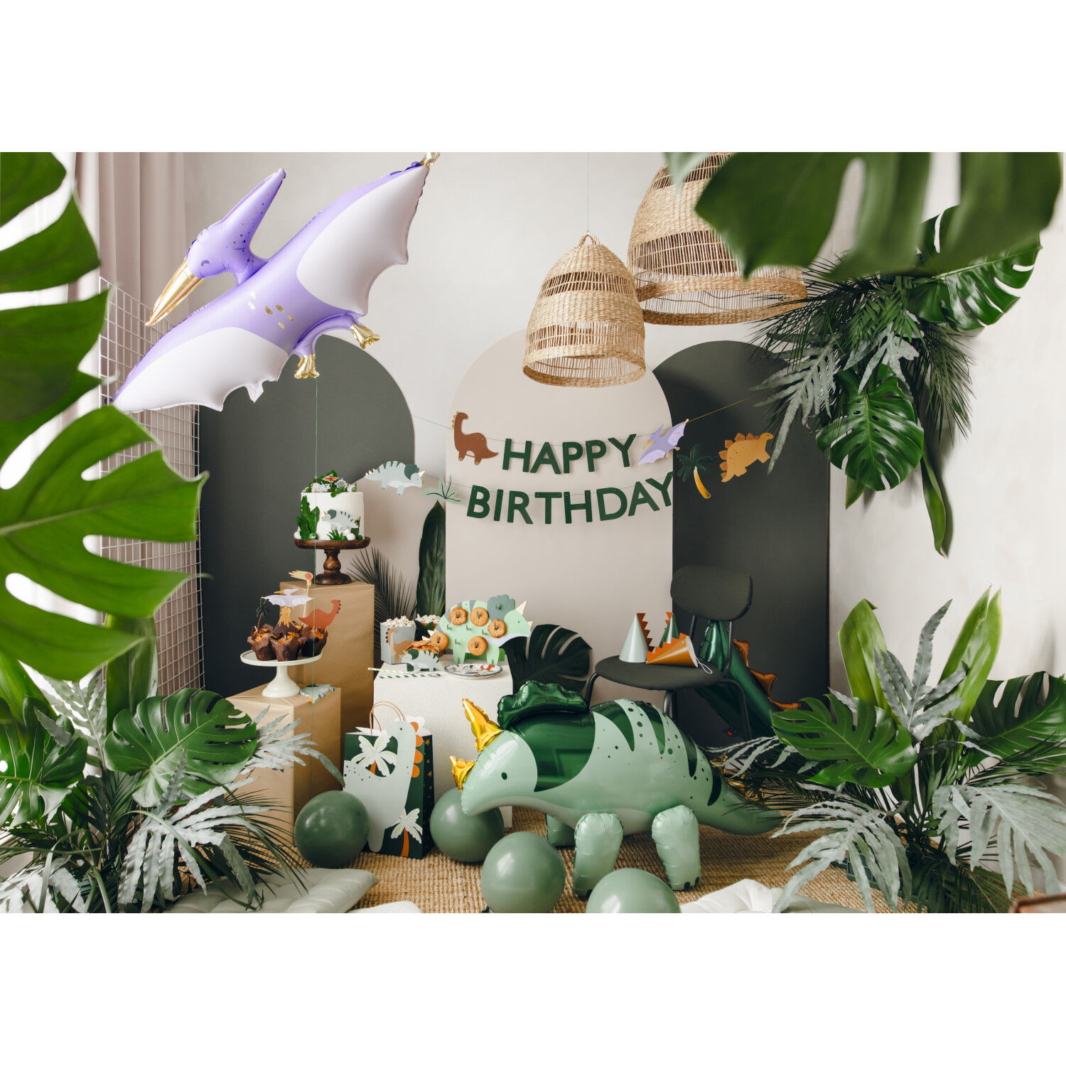Kuchenstecker / Tortenaufsatz / Cake-Topper Dinosaurier � ca. 8 � 12 cm � Set mit 6 St�ck Bild 3