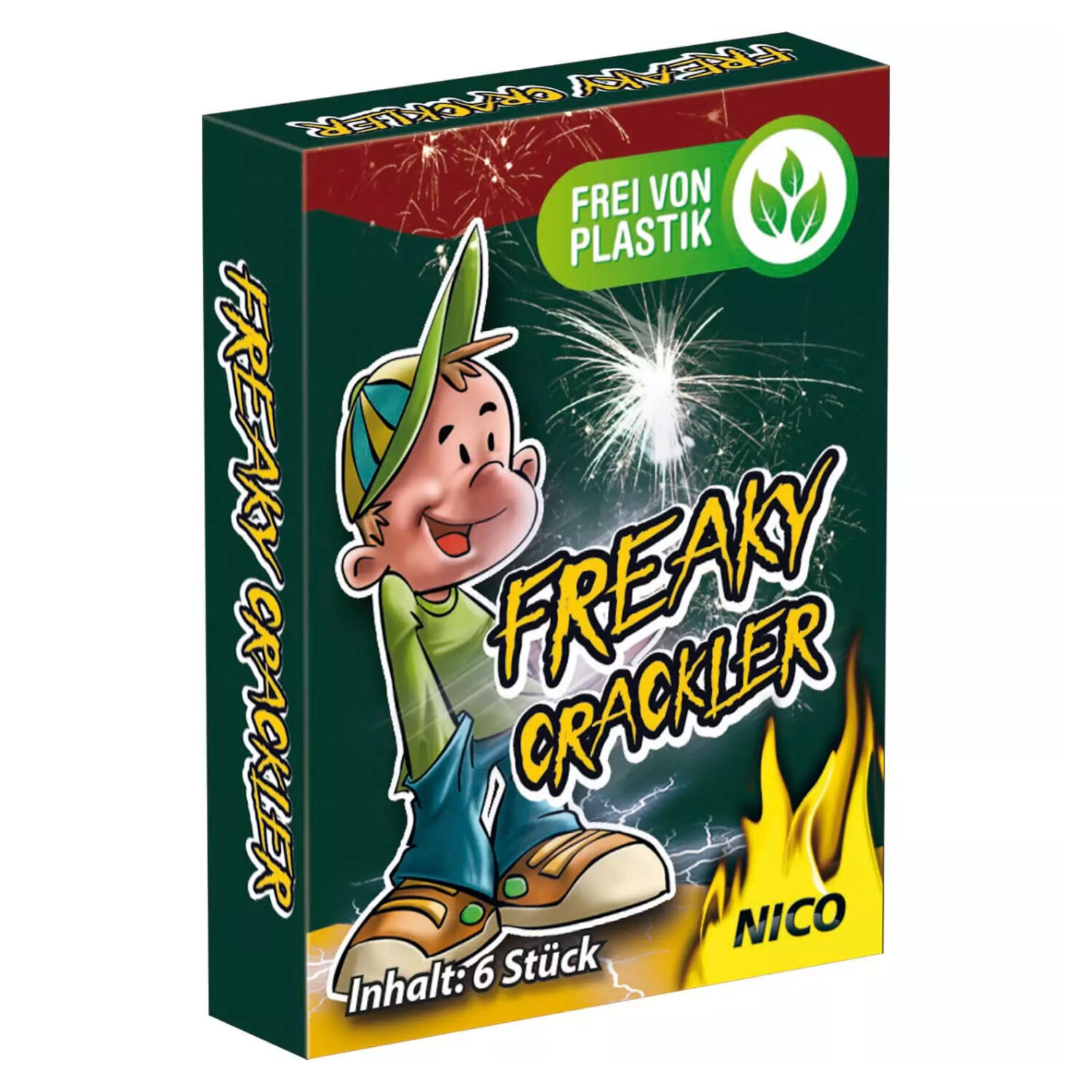 Feuerwerk / Kinder- & Jugendfeuerwerk, Freaky Crackler, Packung mit 6 Stck