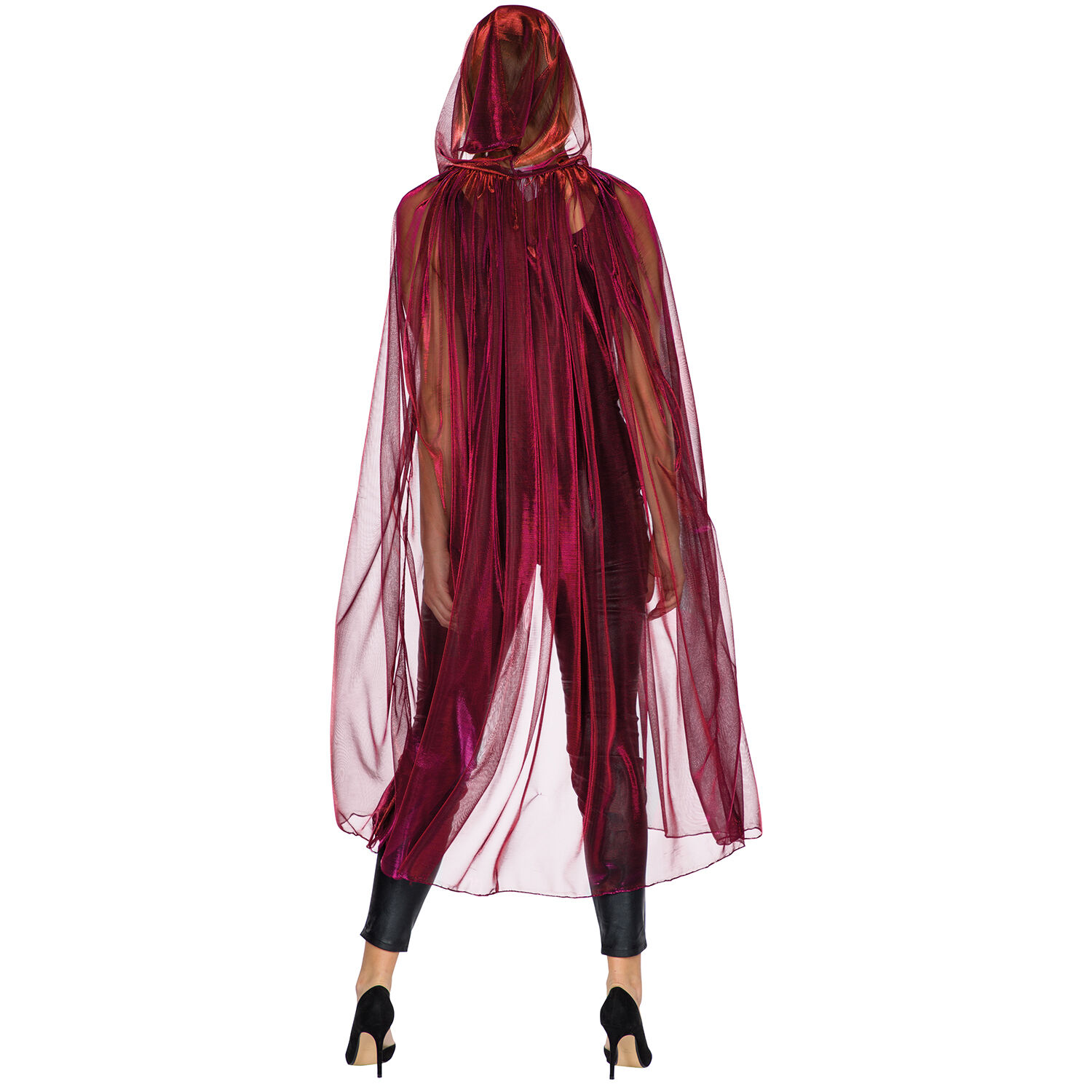 NEU Damen-Kostm Umhang Glamourcape rot, Einheitsgre Bild 2